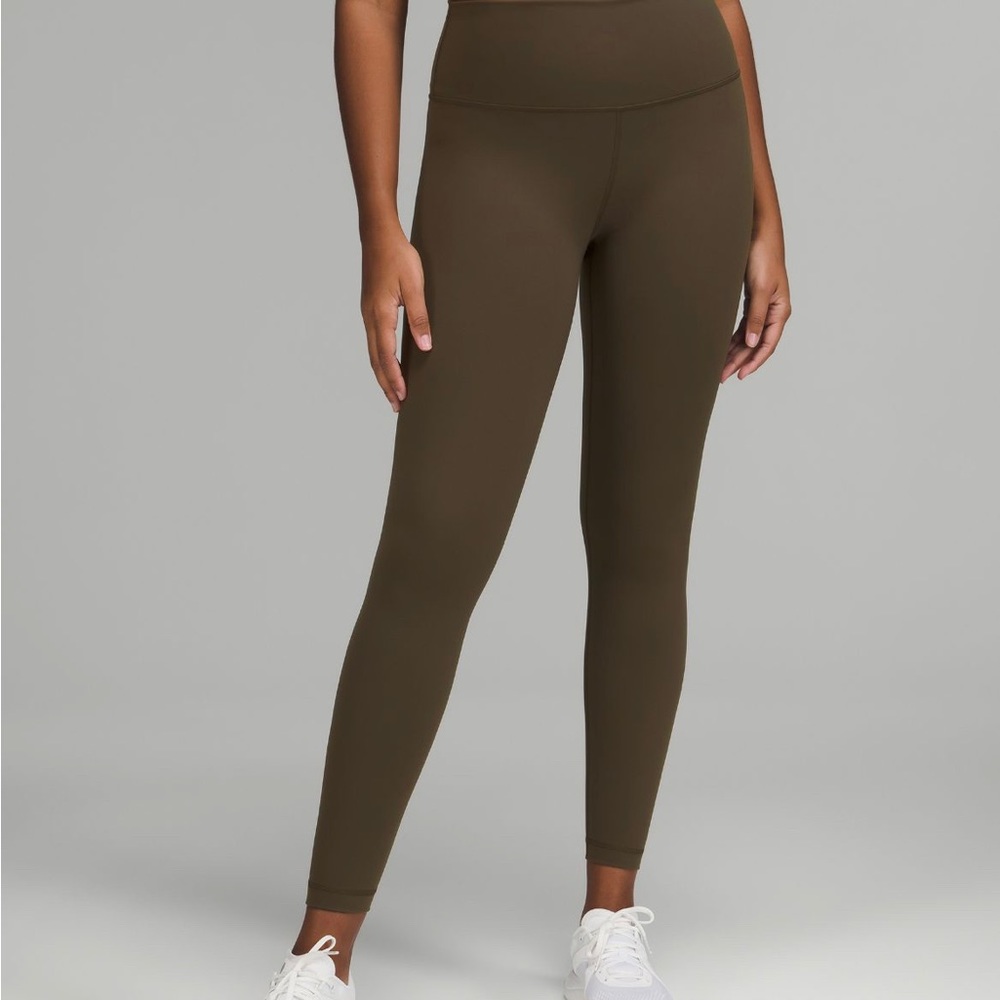 Lululemon Wunder Train High-Rise 25” inseam - Dark Olive - Size 6